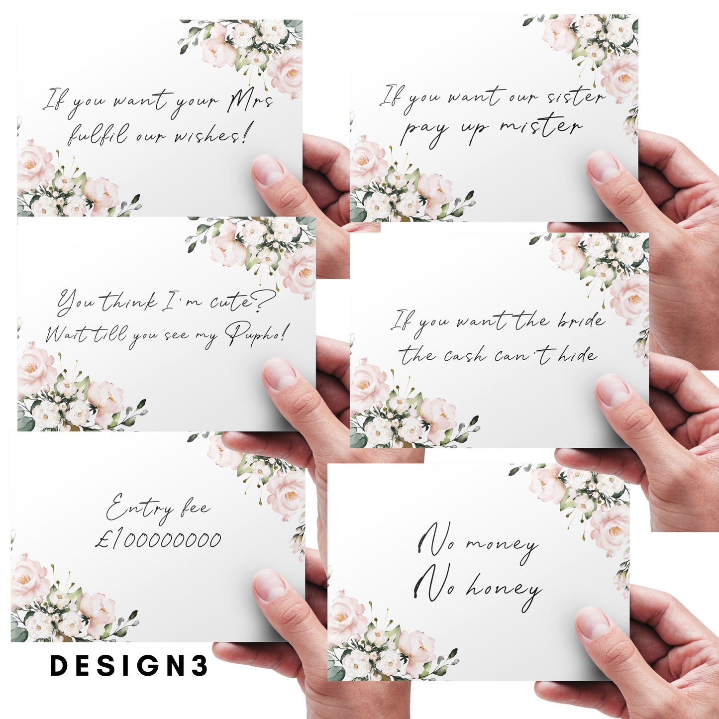 Wedding gate signs bundle of 6