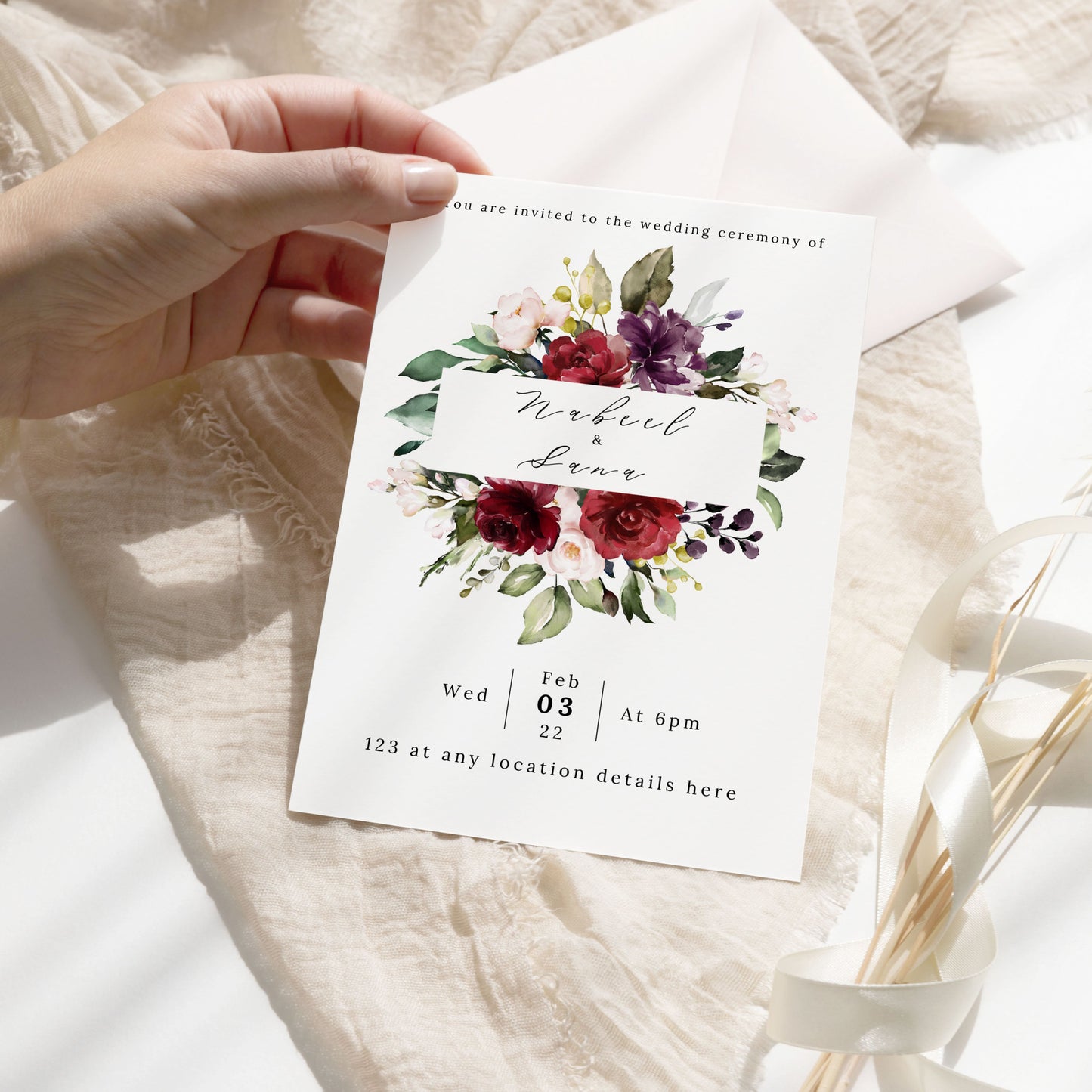 Afreen Wedding Invitation