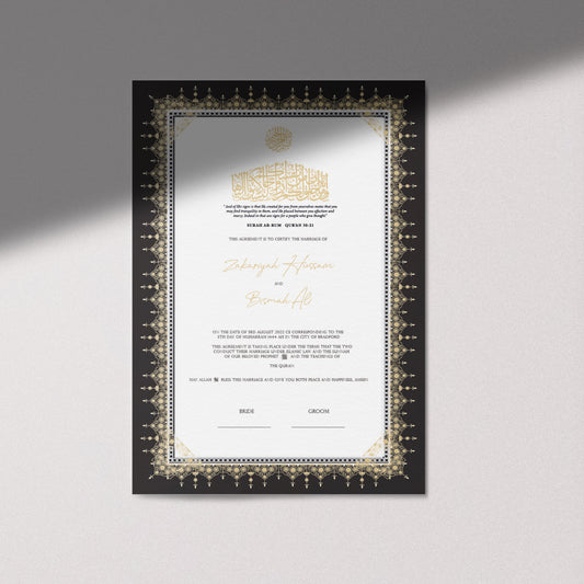 Layla Nikkah Certificate