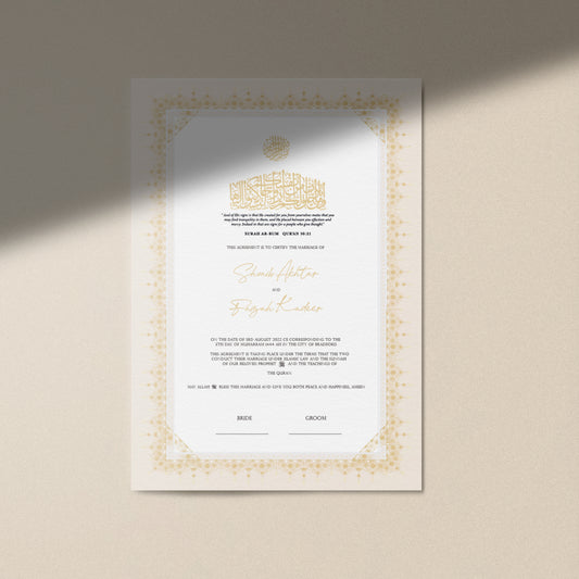 Liyana Nikkah Certificate