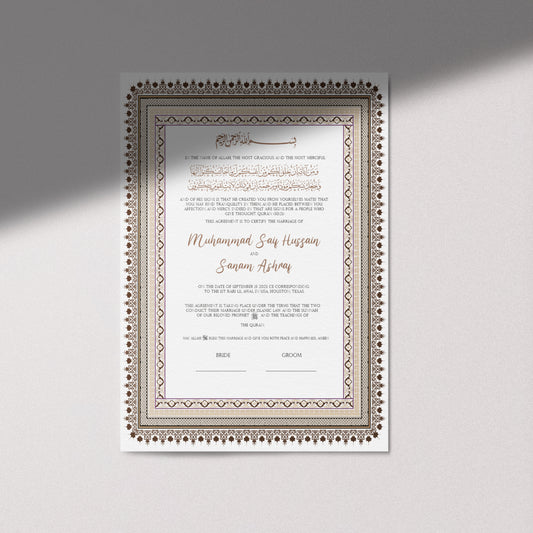 Rani Nikkah Certificate